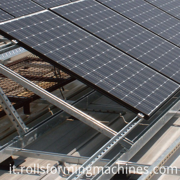 applicazione per canale puntone solare Slotted Strut Channel Roll Forming Machine